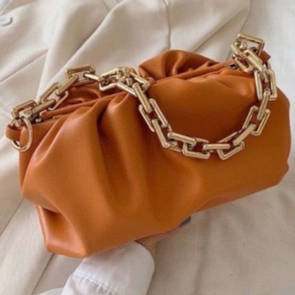 Puff Chain Handle Handbag
